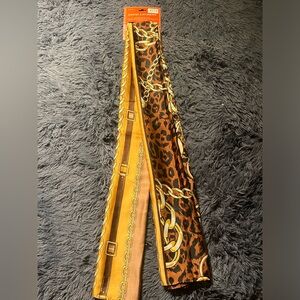 BRAND NEW Louis Laurent Scarf I brought from France. 🐆 Leopard &  Chain Print